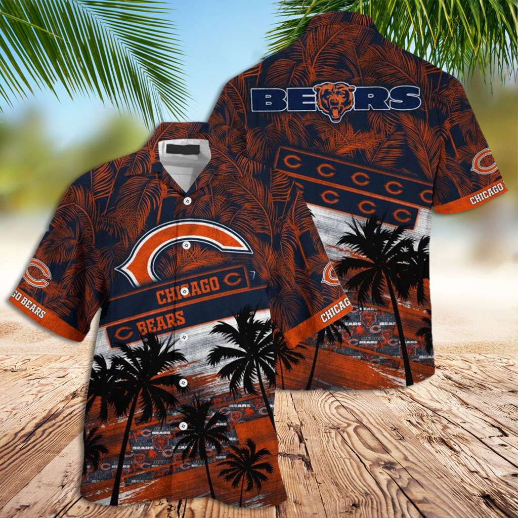 Chicago Bears Hawaiian Shirt Bears Palm Trees Hawaiian Shirt Chicago Bears Hawaiian Shirt Bears Palm Trees Hawaiian Shirt