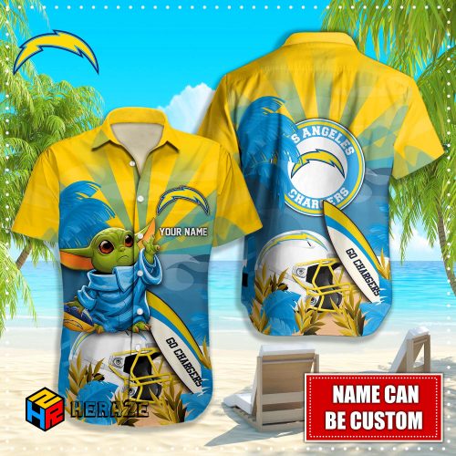 Los Angeles Chargers Nfl Custom Hawaiian Shirt