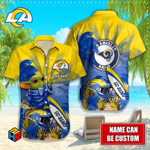 Los Angeles Rams Nfl Custom Hawaiian Shirt