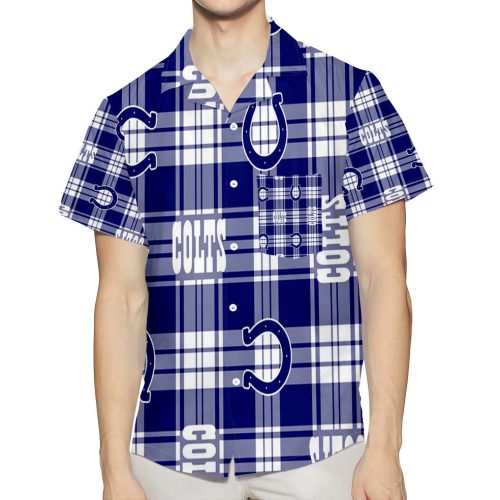 Indianapolis Colts7 3D All Over Print Summer Beach Hawaiian Shirt With Pocket