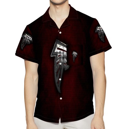 Atlanta Falcons Metal3 3D All Over Print Summer Beach Hawaiian Shirt With Pocket