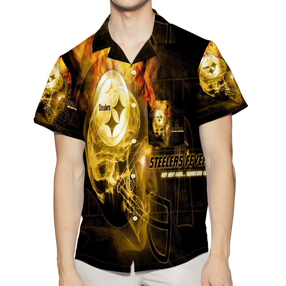 Pittsburgh Steelers Hardcore Fans 3D All Over Print Summer Beach Hawaiian Shirt With Pocket Pittsburgh Steelers Hardcore Fans 3D All Over Print Summer Beach Hawaiian Shirt With Pocket