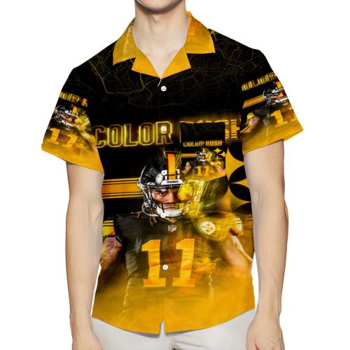 Pittsburgh Steelers Chase Claypool no11 3D All Over Print Summer Beach Hawaiian Shirt With Pocket