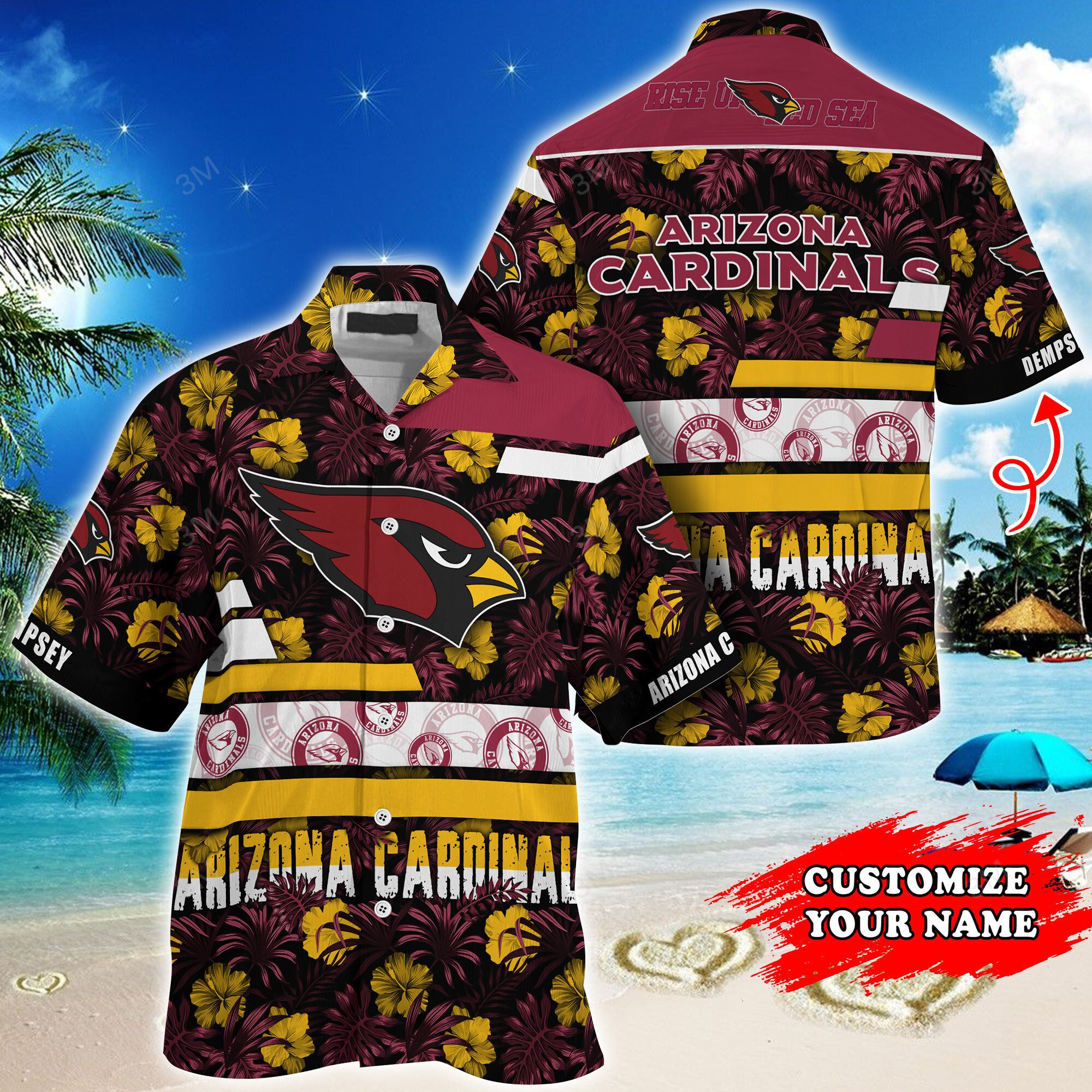Arizona Cardinals Super Hawaii Shirt Summer 2025 HFV7422 Arizona Cardinals Super Hawaii Shirt Summer 2025 HFV7422