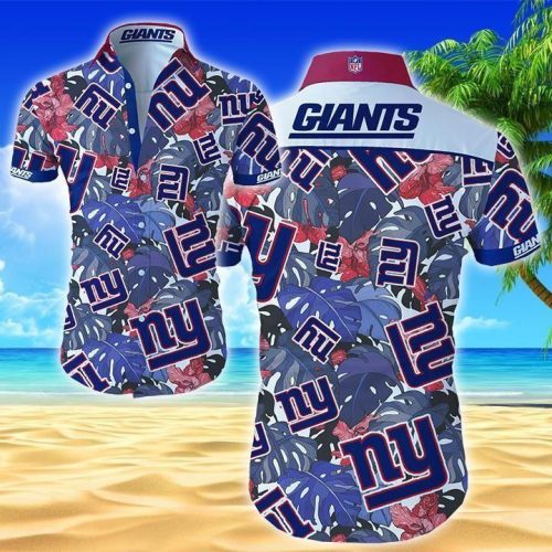 New York Giants Hawaiian Aloha Shirt For Fans