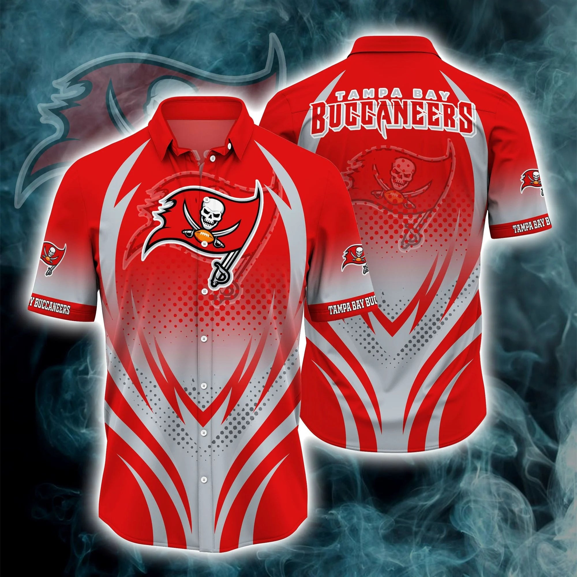 Tampa Bay Buccaneers Button Down Shirt 3D Print GiftFS 6504 Tampa Bay Buccaneers Button Down Shirt 3D Print GiftFS 6504