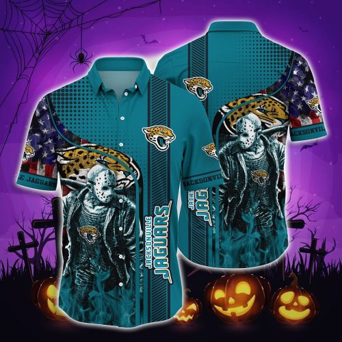 Jacksonville Jaguars Halloweenaloha shirt halloween Hawaiian Shirt Hawaiian Shirt for men Hawaiian Shirt for women