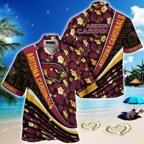 Arizona Cardinals Summer Hawaii Shirt With Tropical Flower Pattern For Fans  Gift