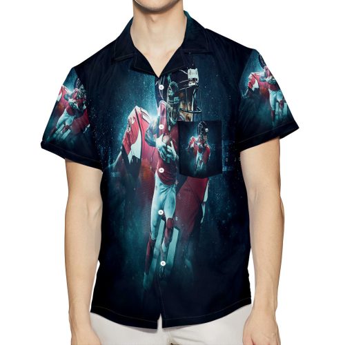Atlanta Falcons Julio Jones 11 v8 3D All Over Print Summer Beach Hawaiian Shirt With Pocket