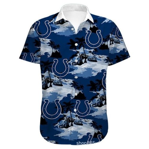 Indianapolis Colts Royal Blue Hawaiian Shirt