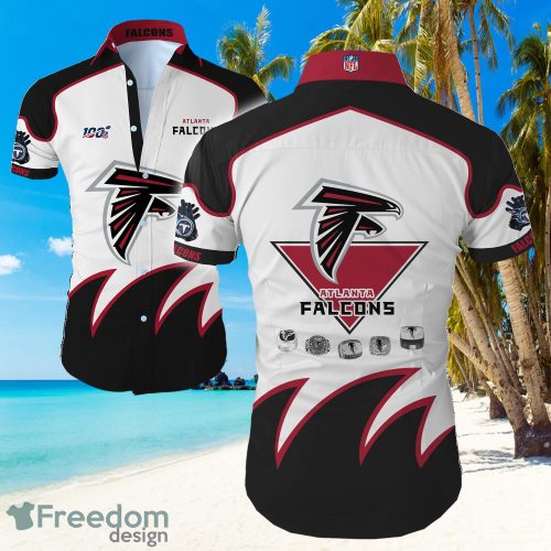 Atlanta Falcons Big Logo Hawaiian Summer Beach Shirt Full Print