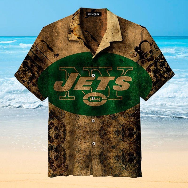 New York Jets Nostalgic Hawaiian Shirt New York Jets Nostalgic Hawaiian Shirt