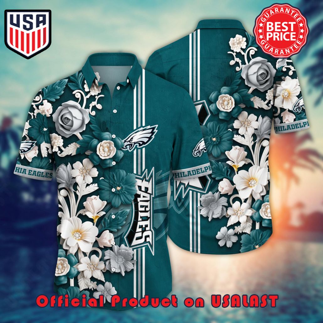 NFL PHILADELPHIA EAGLES FLOWER HAWAIIAN SHIRT AND TSHIRT FOR FANS NEW SUMMER ALOHA FOOTBALL SHIRTS NFL PHILADELPHIA EAGLES FLOWER HAWAIIAN SHIRT AND TSHIRT FOR FANS NEW SUMMER ALOHA FOOTBALL SHIRTS