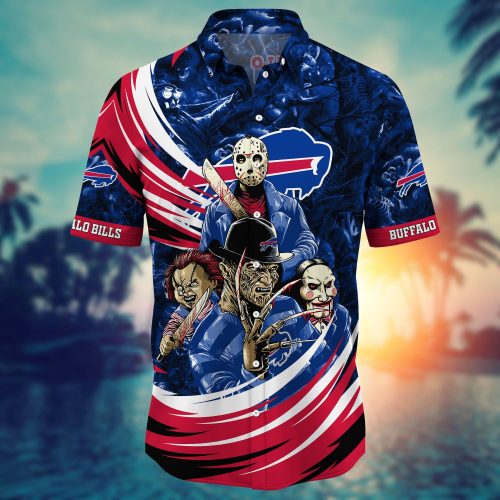 Buffalo Bills NFL Halloween Horror Movies Hawaiian Shirts