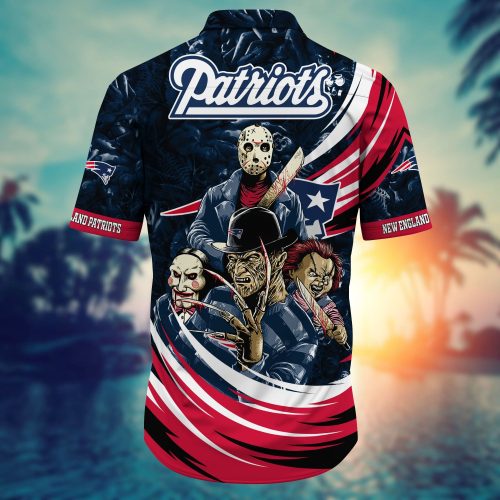 New England Patriots NFL Halloween Horror Movies Hawaiian Shirts