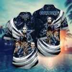 Dallas Cowboys NFL Halloween Horror Movies Hawaiian Shirts