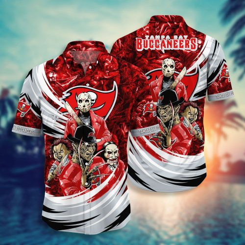 Tampa Bay Buccaneers NFL Halloween Horror Movies Hawaiian Shirts
