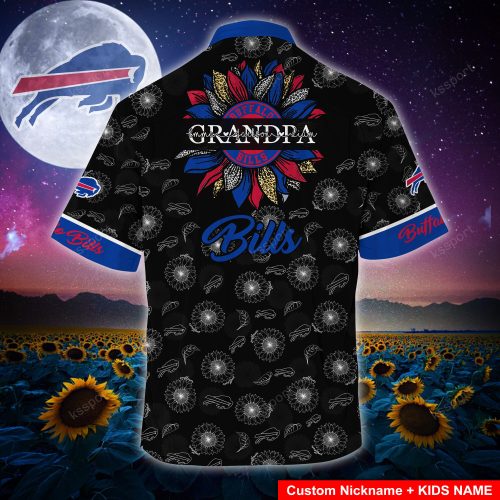 Buffalo Bills NFLHawaii Shirt Sunflower Custom Your Nickname,Kids Name Best Gift For Mother Day,Father Day  Gift