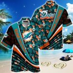 Miami Dolphins NFLSummer Hawaii Shirt With Tropical Flower Pattern For Fans  Gift