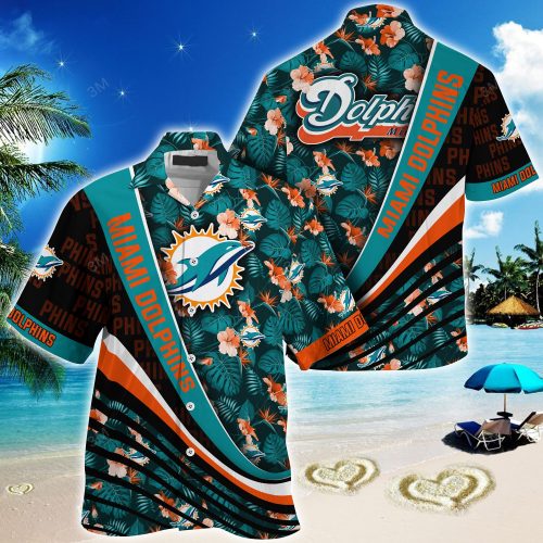Miami Dolphins NFLSummer Hawaii Shirt With Tropical Flower Pattern For Fans  Gift