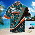 Miami Dolphins NFLSummer Hawaii Shirt With Tropical Flower Pattern For Fans  Gift