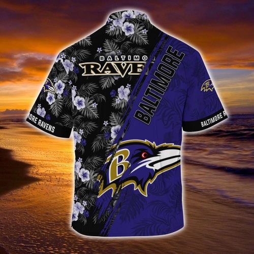 Baltimore Ravens NFLSummer Hawaii Shirt Mickey And Floral Pattern For Sports Fans  Gift