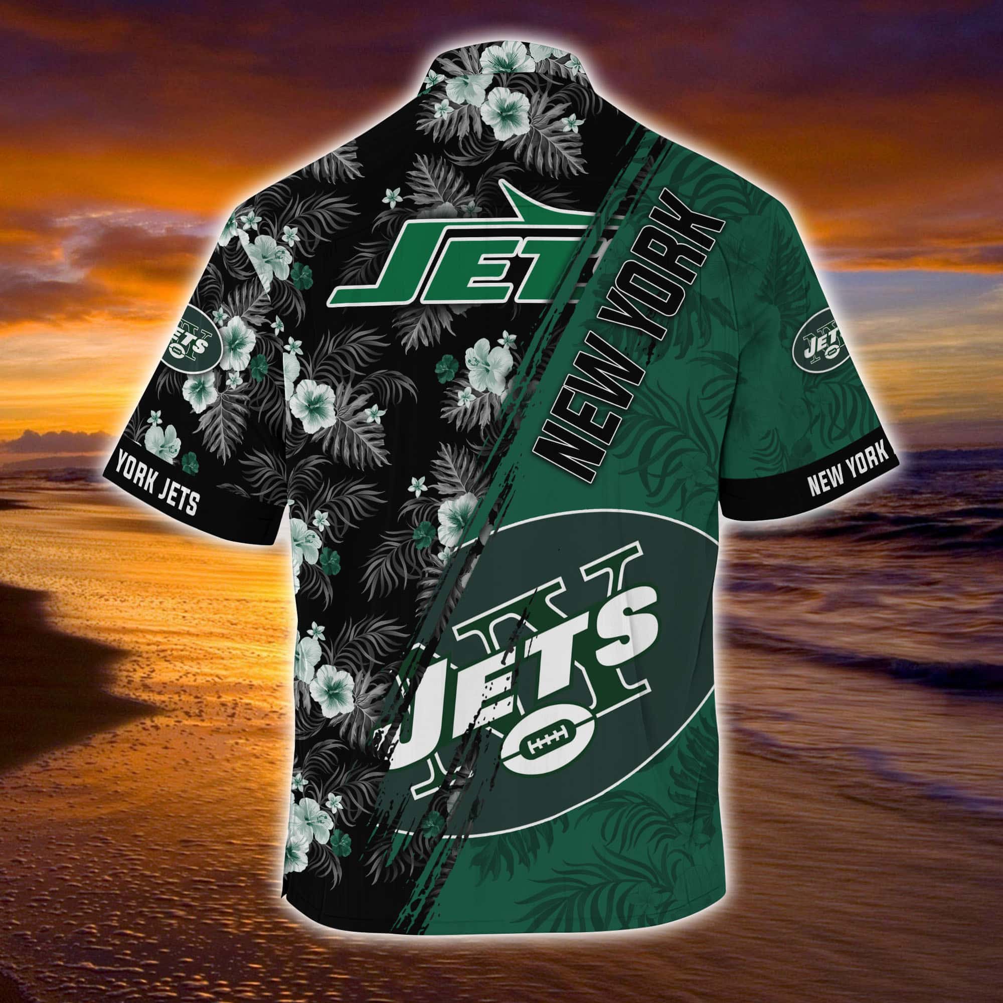 New York Jets NFLSummer Hawaii Shirt Mickey And Floral Pattern For Sports Fans Gift New York Jets NFLSummer Hawaii Shirt Mickey And Floral Pattern For Sports Fans Gift