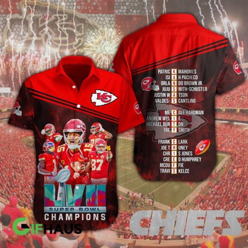 3 KANSAS CITY CHIEFS SUPER BOWL HAWAIIAN SHIRT