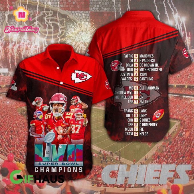 3 KANSAS CITY CHIEFS SUPER BOWL HAWAIIAN SHIRT