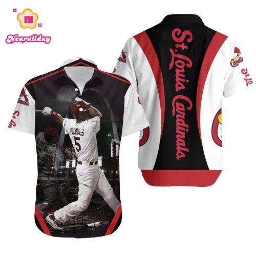 Albert Pujols St Louis Cardinals Busch Stadium Fan Hawaiian Shirt - Legendary Design!