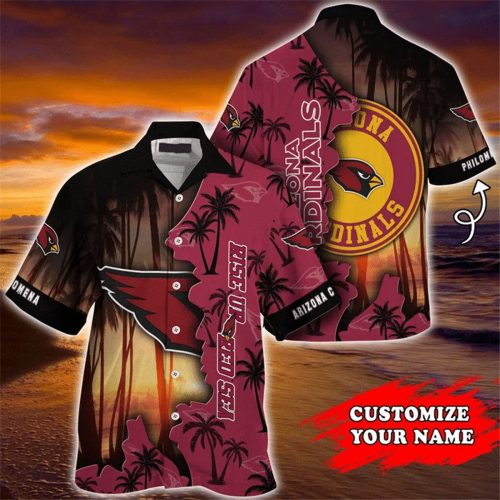 Arizona Cardinals Hawaiian Shirt Customize Your Name