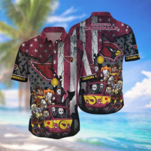 Arizona Cardinals Hawaiian Shirt Set for Men Women Kids