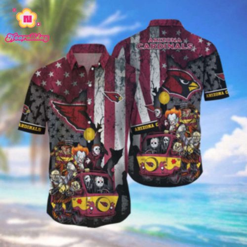 Arizona Cardinals Hawaiian Shirt Set for Men Women Kids