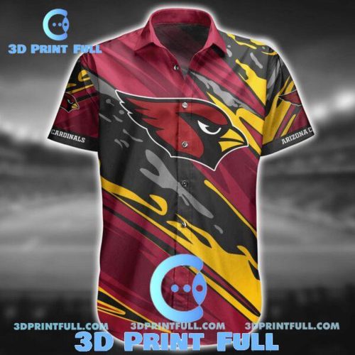 Arizona Cardinals Hawaiian Shirts Summer Hawaiian Shirt Set for Men Women Kids