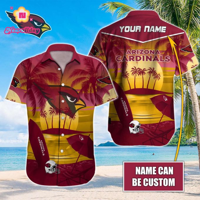 Arizona Cardinals NFL Printed Hawaiian Shirt Custom Gift