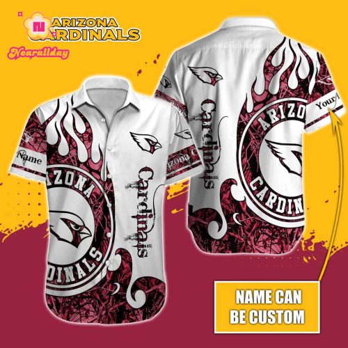 Arizona Cardinals NFL Printed Hawaiian Shirt Custom Gift