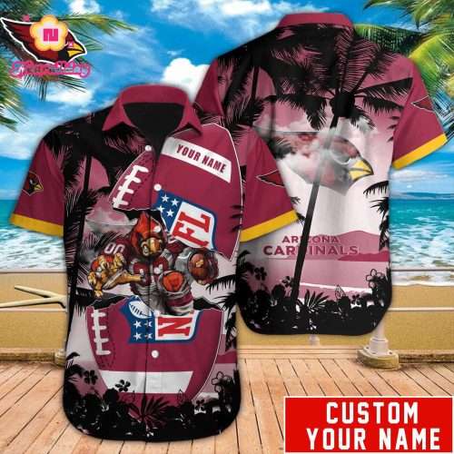 Arizona Cardinals NFL Printed Hawaiian Shirt Custom Gift