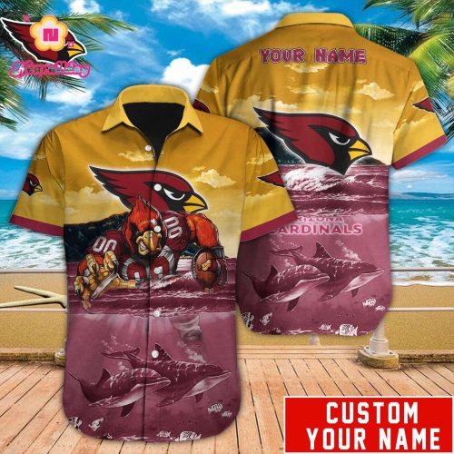 Arizona Cardinals NFL Printed Hawaiian Shirt Custom Gift