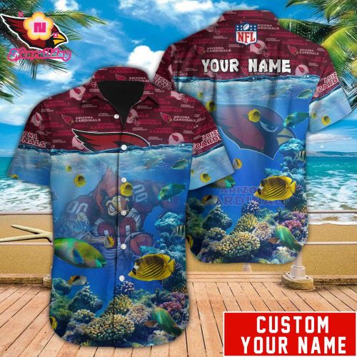 Arizona Cardinals NFL Printed Hawaiian Shirt Custom Gift