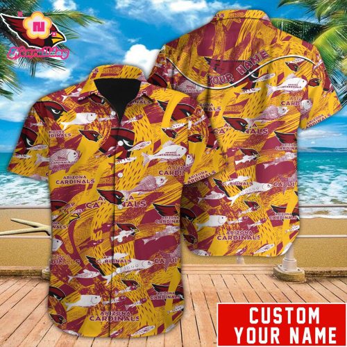 Arizona Cardinals NFL Printed Hawaiian Shirt Custom Gift
