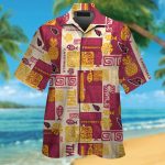 Arizona Cardinals Short Sleeve Button Up Tropical Aloha Hawaiian Shirt Set for Men Women Kids Gift