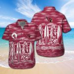 Arizona Cardinals Short Sleeve Button Up Tropical Aloha Hawaiian Shirt Set for Men Women Kids Gift