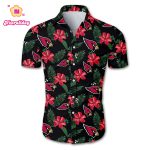 Arizona cardinals tropical flower Hawaiian Beach Shirt