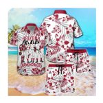 Arizona Diamondbacks and Kiss Hawaii Summer Button-Up Shirt for Men and Women