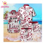 Arizona Diamondbacks and Kiss Hawaii Summer Button-Up Shirt for Men and Women