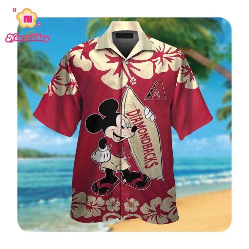 Arizona Diamondbacks Mickey Mouse Hawaiian Shirt Summer Button-Up for Men & Women