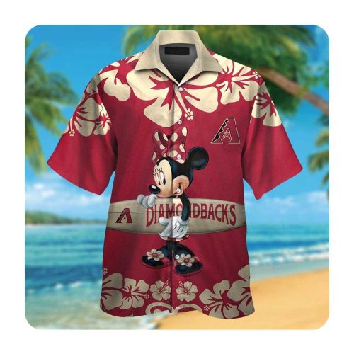 Arizona Diamondbacks Minnie Mouse Hawaii Shirt Summer Button-Up for Men and Women