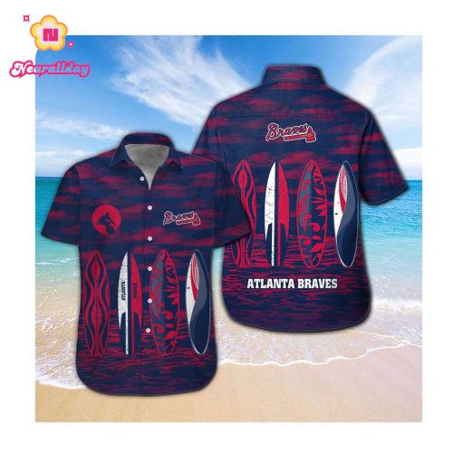 Atlanta Braves Hawaii Shirt Summer Button Up for Men & Women