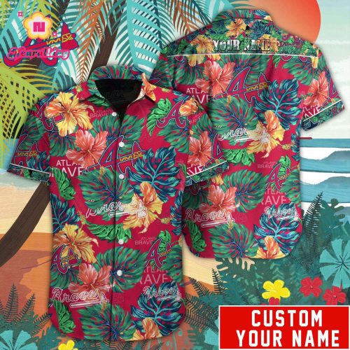 Atlanta Braves MLB Custom Hawaiian Shirt - Officially Licensed MLB Apparel