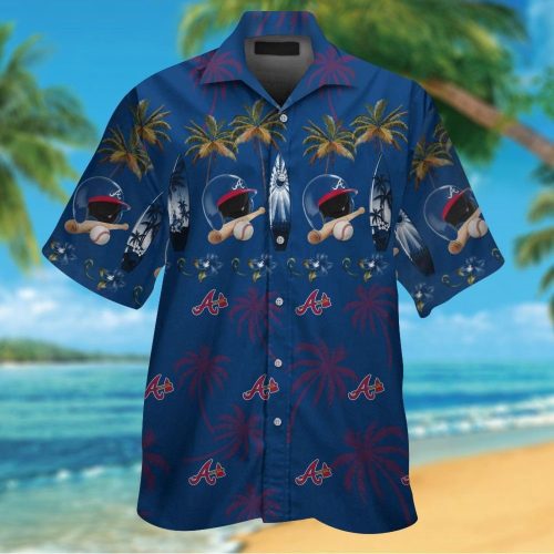 Atlanta Braves Tropical Aloha Hawaiian Shirt Set for Men Women Kids – MTE010